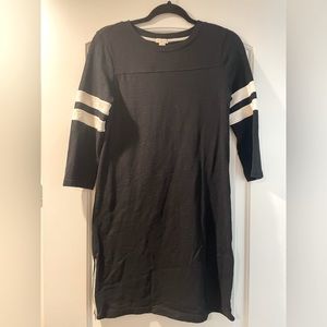 J. Crew t-shirt black dress size XS